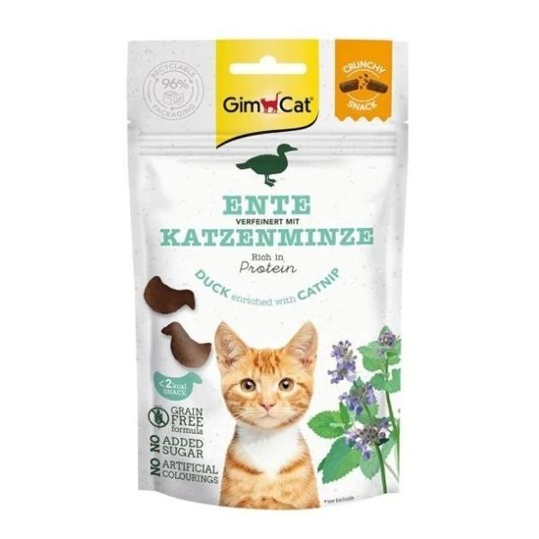 Gimcat Crunchy Snacks Ördekli ve Kedi Naneli Tahılsız Kedi Ödül Maması 50 Gr - Image 1