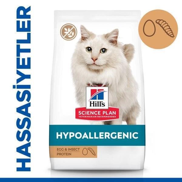 Hill's Science Plan Hypoallergenic Yumurtalı ve Böcekli Tahılsız Yetişkin Kedi Maması 1.5 Kg - Image 1