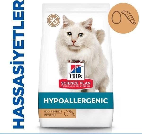 Hill's Science Plan Hypoallergenic Yumurtalı ve Böcekli Tahılsız Yetişkin Kedi Maması 1.5 Kg - Image 1
