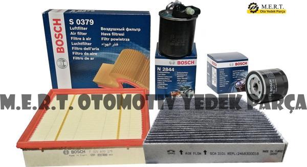 W246 Mercedes B180 Cdı Dizel Bosch Filtre Bakım Seti 2013-2018 - Image 1