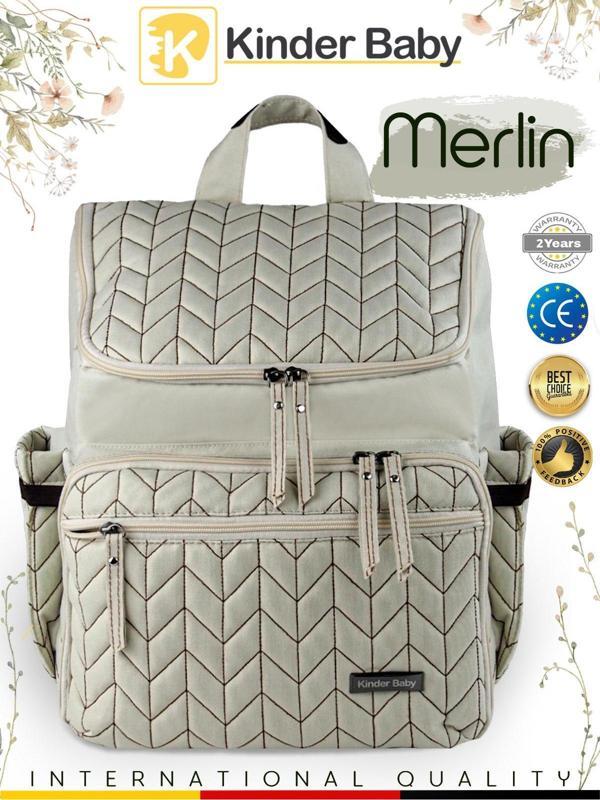 Kinder Baby Merlin Termal Anne Bebek Bakım Çantası - Image 1