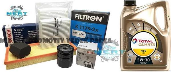 Peugeot 2008 1.2 Puretech Filtre Seti ve İneo Htc 4 Lt 110 HP 2014-2019 - Image 1