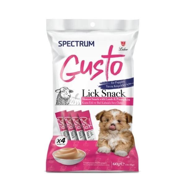Spectrum Gusto Kuzu Etli ve Bal Kabaklı Sıvı Yavru Köpek Ödül Maması 4x15 Gr - Image 1