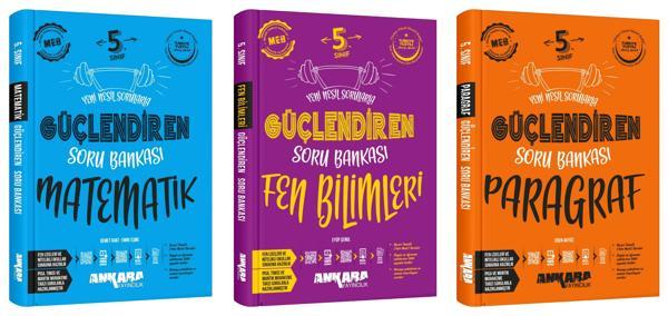 Ankara 2025 5. Sınıf Matematik + Fen Bilimleri + Paragraf Güçlendiren Soru Bankası Seti 3 Kitap Güncel Müfredat - Image 1