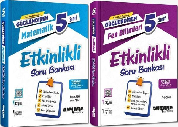Ankara 2025 5. Sınıf Matematik + Fen Bilimleri Güçlendiren Etkinlikli Soru Seti 2 Kitap Güncel Müfredat - Image 1