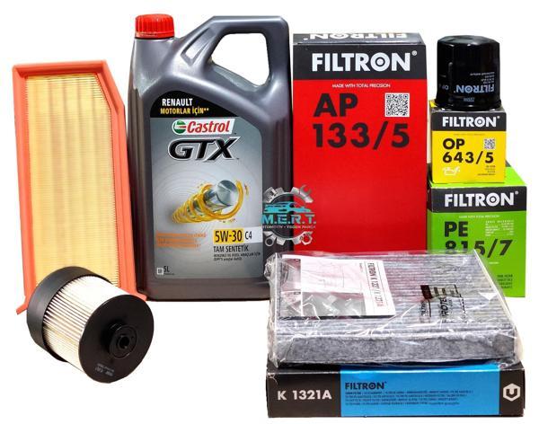 Symbol 1.5 Dci Filtre Bakım Seti + Castrol 5W30 - Image 1