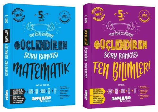 Ankara 2025 5. Sınıf Matematik + Fen Bilimleri Güçlendiren Soru Bankası Seti 2 Kitap Güncel Müfredat - Image 1