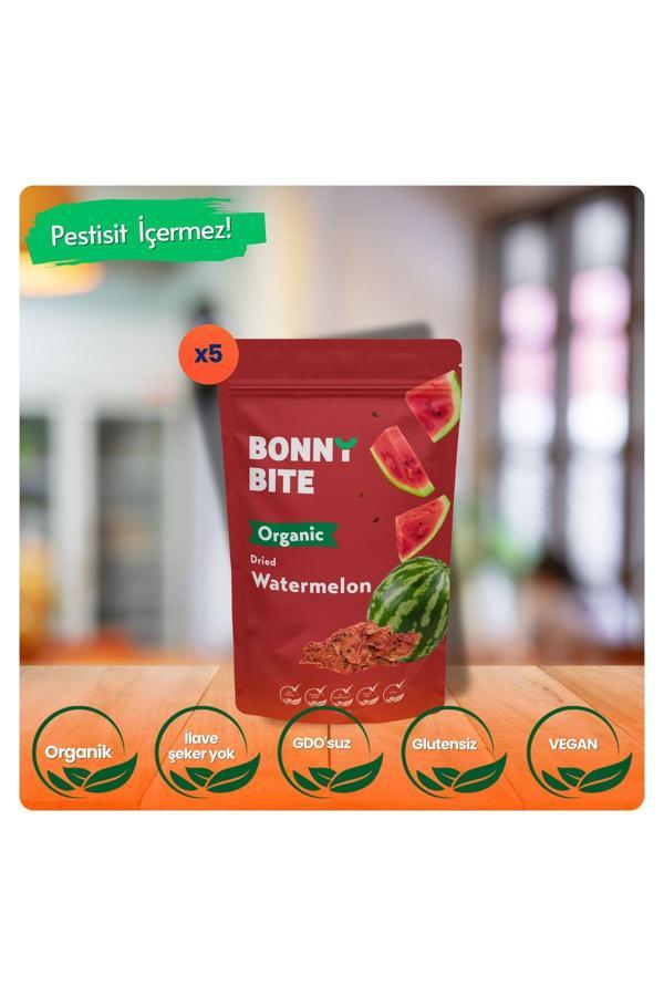 Bonny Bite Kurutulmuş Organik Karpuz Atıştırmalığı 5'Li Paket (40Grx5) - Image 1