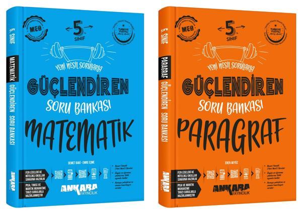 Ankara 2025 5. Sınıf Matematik + Paragraf Güçlendiren Soru Bankası Seti 2 Kitap Güncel Müfredat - Image 1