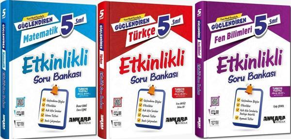 Ankara 2025 5. Sınıf Matematik + Türkçe + Fen Güçlendiren Etkinlikli Soru Seti 3 Kitap Güncel Müfredat - Image 1