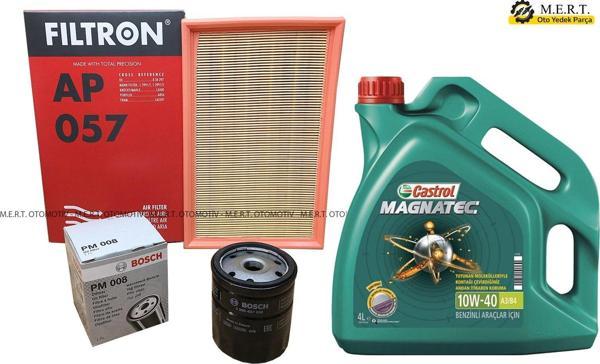 Opel Vectra A Hava Ve Yağ Filtresi + Castrol 1.8 / 2.0 Benzinli - Image 1