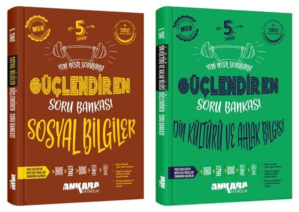 Ankara 2025 5. Sınıf Sosyal + Din Kültürü Güçlendiren Soru Bankası Seti 2 Kitap Güncel Müfredat - Image 1