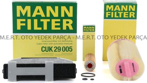 Mercedes W204 C180 Komp. Mann Filtre Bakım Seti (2008-2011) (485177604) - Image 1