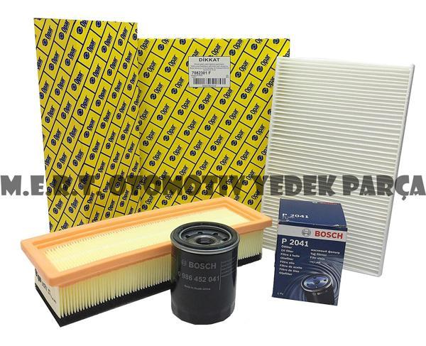 Fiat Albea 1.4 Filtre Bakım Seti (2006-2012) Opar + Bosch - Image 1