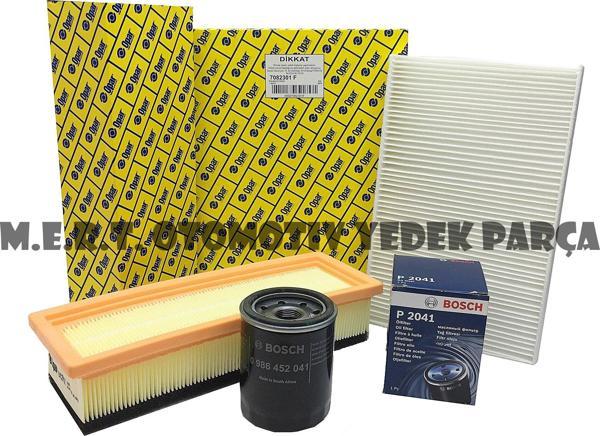 Fiat Albea 1.4 Filtre Bakım Seti (2006-2012) Opar + Bosch - Image 1