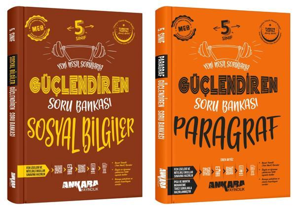 Ankara 2025 5. Sınıf Sosyal + Paragraf Güçlendiren Soru Bankası Seti 2 Kitap Güncel Müfredat - Image 1