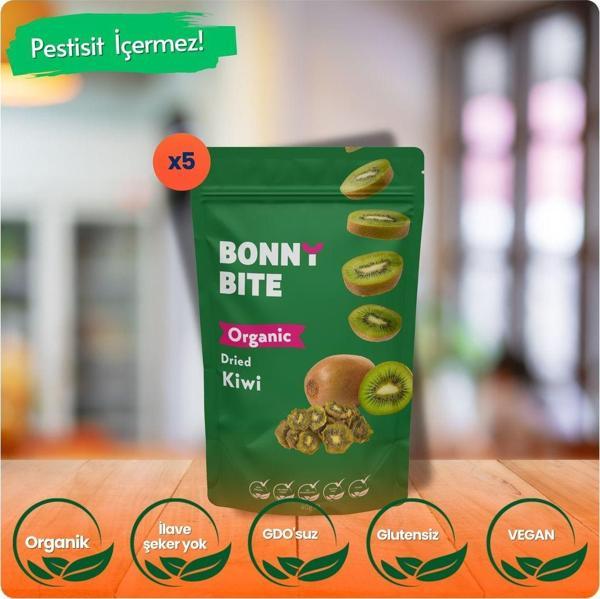 Bonny Bite Kurutulmuş Organik Kivi Atıştırmalığı 5'Li Paket (40Grx5) - Image 1