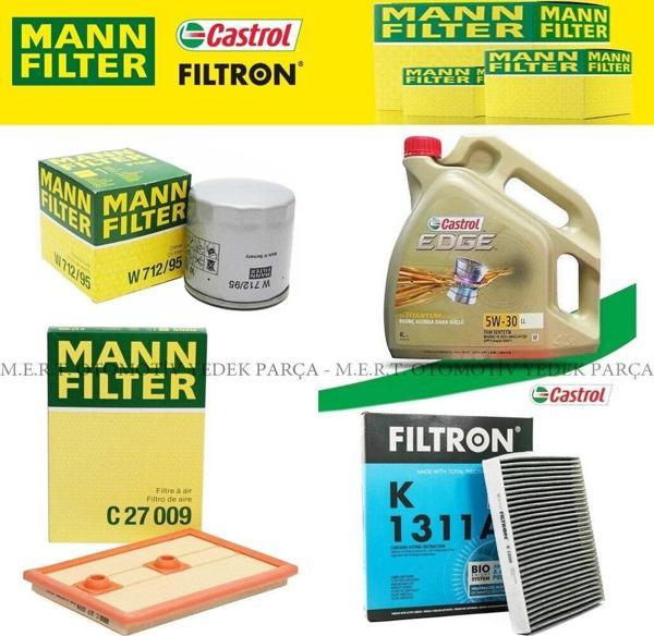 Skoda Kodiaq 1.4 Tsı Mann Filtre Bakım Seti Castrol Edge 5W30 - Image 1