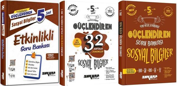 Ankara 2025 5. Sınıf Sosyal Bilgiler Güçlendiren Soru + Etkinlik + Haftalık Seti 3 Kitap Güncel Müfredat - Image 1