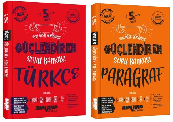 Ankara 2025 5. Sınıf Türkçe + Paragraf Güçlendiren Soru Bankası Seti 2 Kitap Güncel Müfredat - Image 1