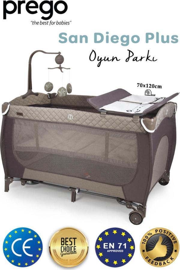 Prego San Diego Plus Dönenceli Oyun Parkı Bej - Image 1
