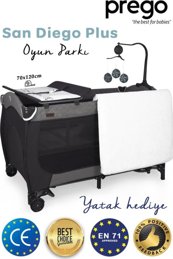 Prego San Diego Plus Oyun Parkı 70*120 cm + Yatak Hediyeli - Image 1