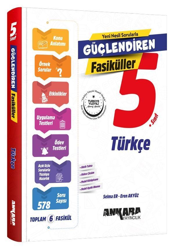 Ankara 2026 5. Sınıf Türkçe Güçlendiren Fasikül Set Güncel Müfredat - Ankara Yayıncılık - Image 1