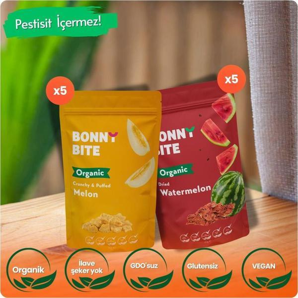 Bonny Bite Organik Çıtır Kavun & Kurutulmuş Karpuz 10'Lu Paket - Image 1