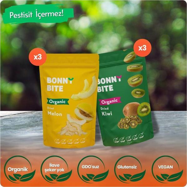 Bonny Bite Organik Kavun & Kurutulmuş Kivi 6'Lı Paketi - Image 1