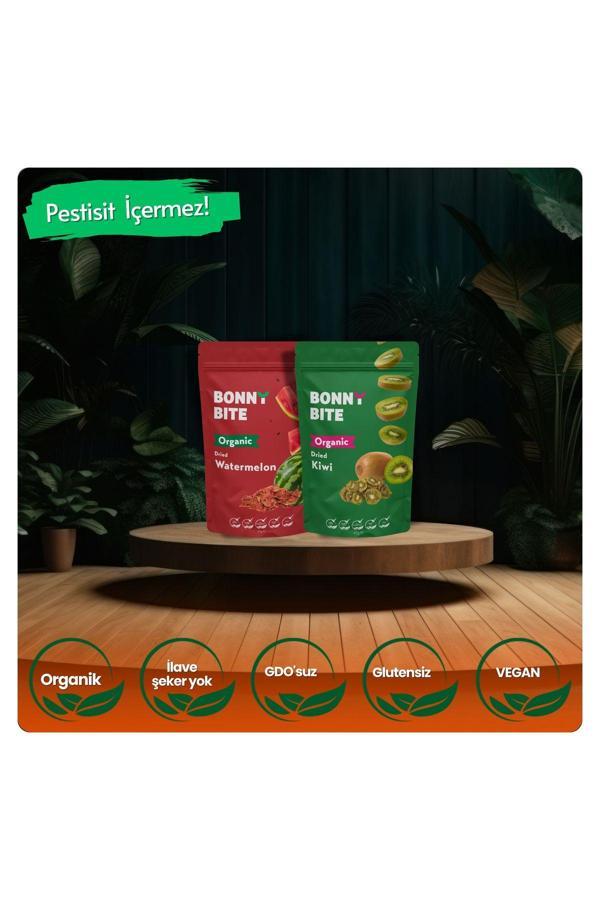Bonny Bite Organik Kurutulmuş Karpuz & Kurutulmuş Kivi İkili Paketi - Image 1