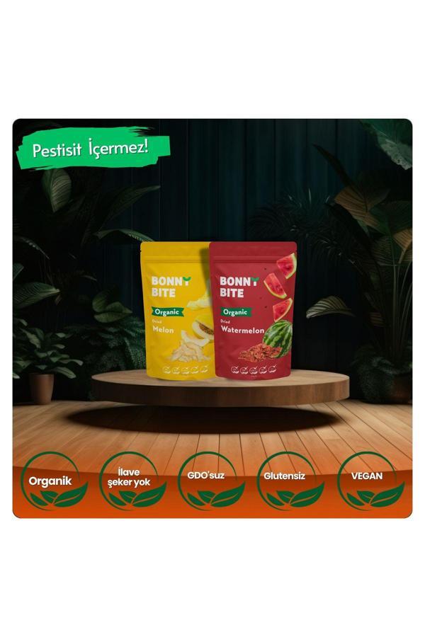 Bonny Bite Organik Kurutulmuş Kavun & Kurutulmuş Karpuz İkili Paketi - Image 1