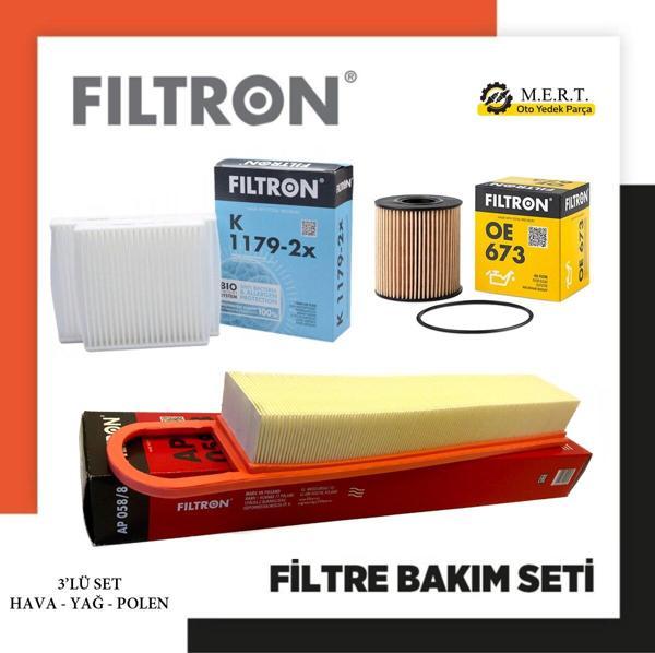 Peugeot 207 1.6 Vti Benzinli Filtre Bakım Seti Filtron - Image 1