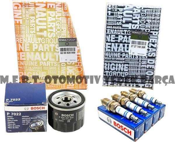 Renault Megane 3 1.6 Benzinli Bakım Seti Filtreler + Buji Takımı - Image 1