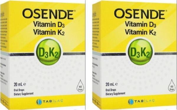 Osende Vitamin D3K2 20 ml 2 Adet  - Image 1