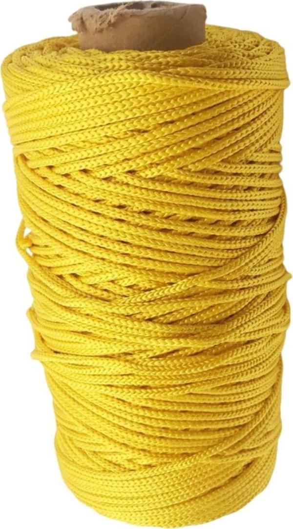 Makrome İpi 3mm Polyester Koyu Sarı - Image 1