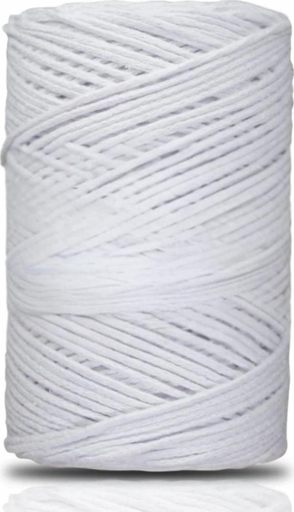 Pamuk Makrome 2 mm Beyaz - Image 1