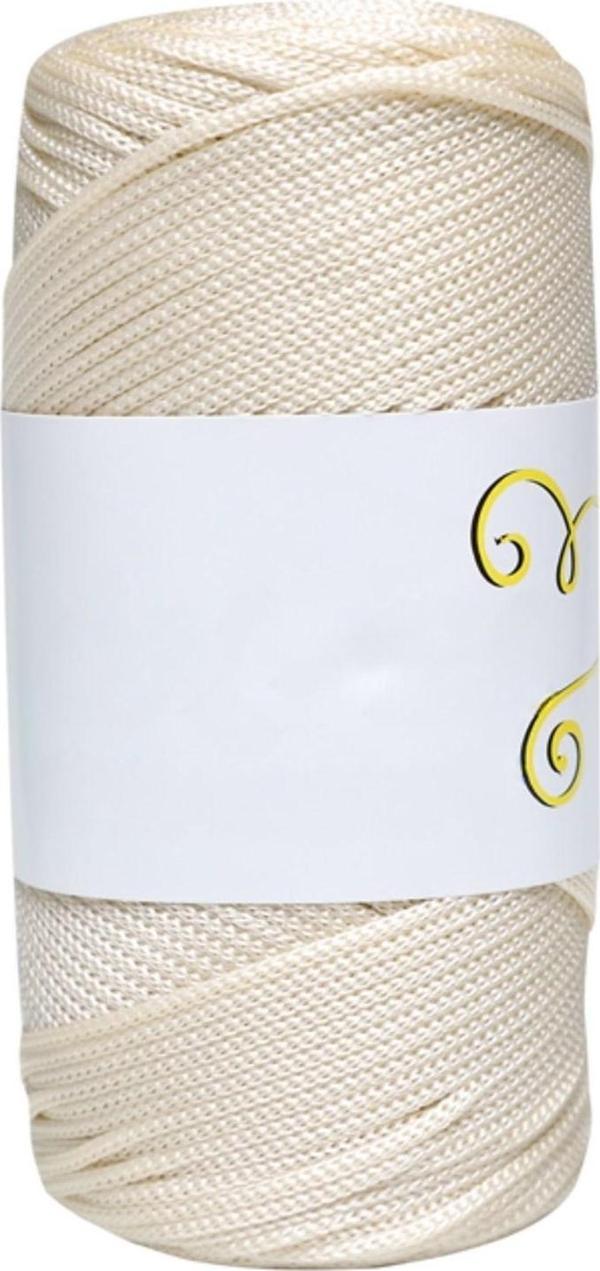 Makrome İpi 3mm  Polyester Ekru - Image 1