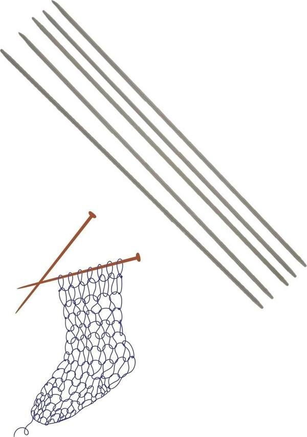 Çorap Şiş Metalize 20 cm 3 Numara - Image 1