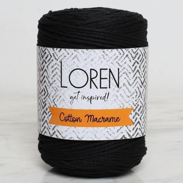  Cotton Macrame Siyah - R004 - 34359 - Image 1