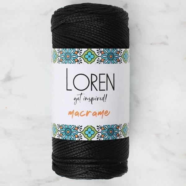  Macrame Siyah El Örgü İpi - RM 001 - 34323 - Image 1