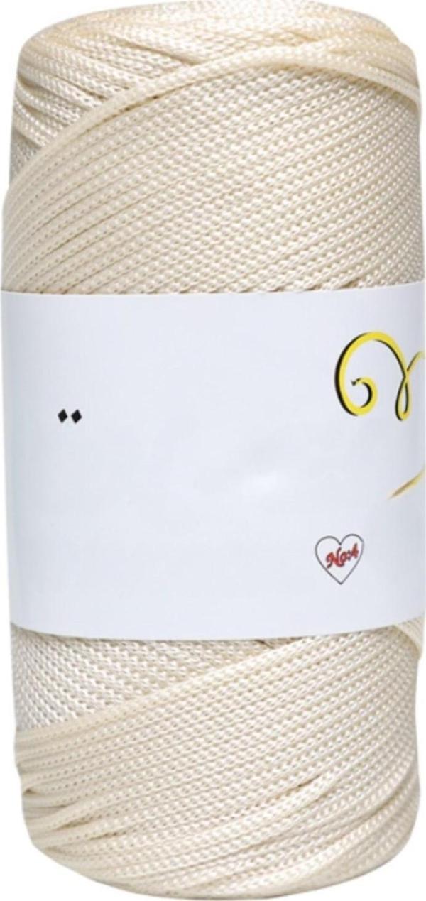 Makrome İpi 3mm Polyester  Krem - Image 1