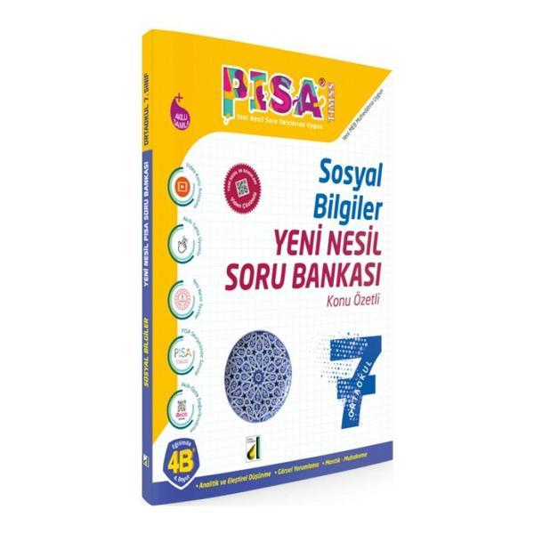 Damla Yayınları 7. Sınıf Pisa Sosyal Bilgiler Yeni Nesil Soru Bankası - Damla Yayınevi - Image 1