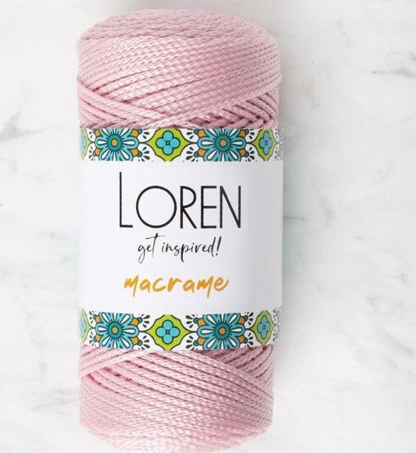  Macrame Toz Pembe El Örgü İpi - RM 072 - 34343 - Image 1