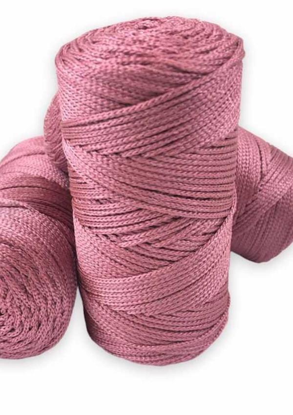 Makrome İpi 3mm Polyester Gül Kurusu - Image 1