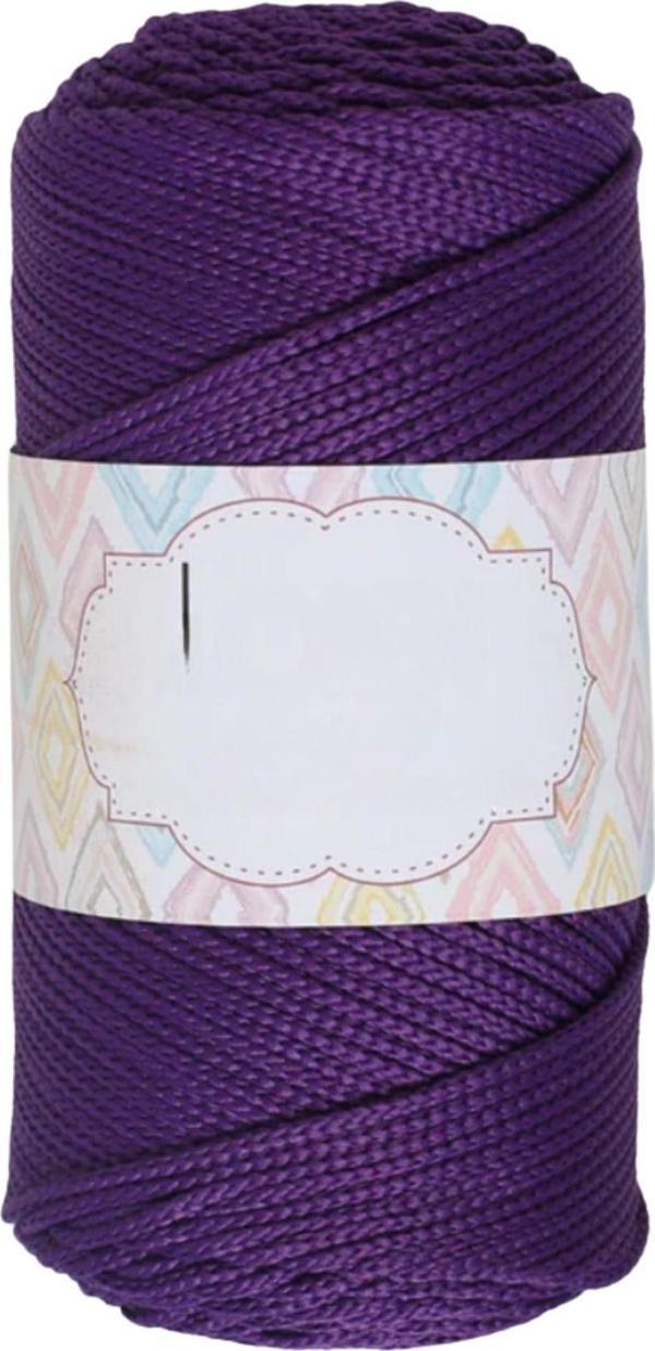 Makrome İpi 3mm Polyester Koyu Mor - Image 1