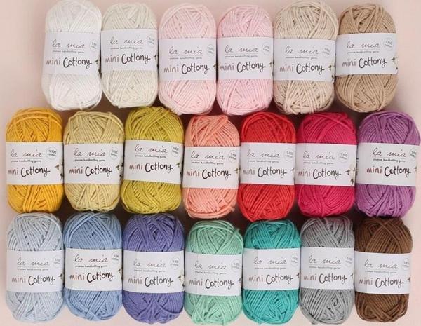 La Mia Mini Cottony 20li Paket 25g Renkli El Örgü İpi - 33845 - Image 1