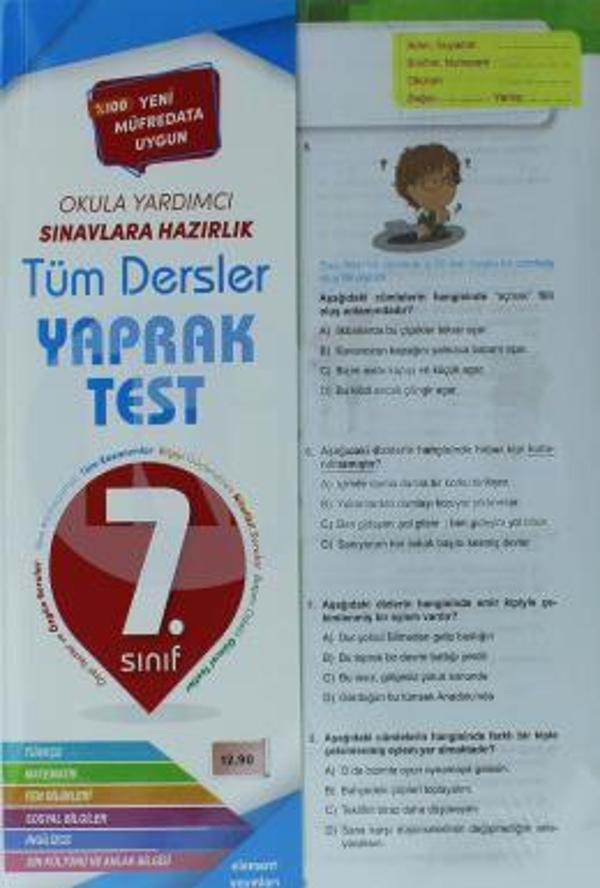 Element Yayınları 7. Sınıf Tüm Dersler Yaprak Test - Element Yayınları - Image 1