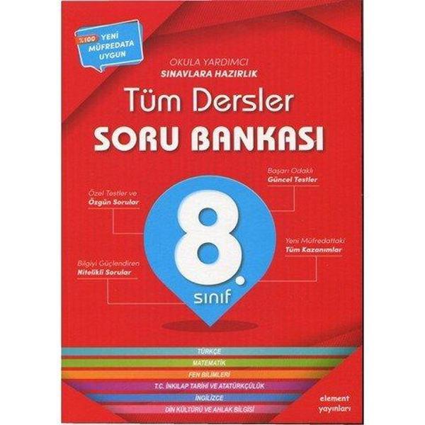 Element Yayınları 8. Sınıf Tüm Dersler Soru Bankası - Element Yayınları - Image 1