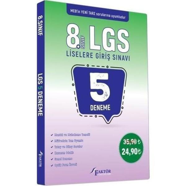 Faktör Yayınları 8. Sınıf Lgs 5 Deneme - Faktör Yayınları - Image 1