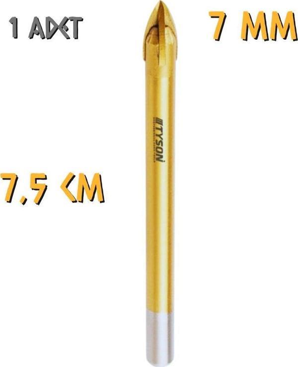 Kupa Tyson Cam Seramik Delici Matkap Ucu 7 mm. - 1 Adet - Image 1